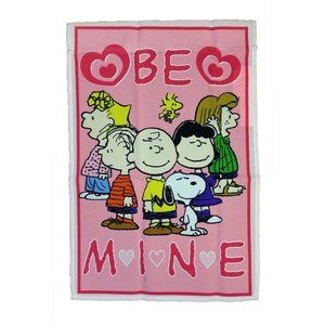 SNOOPY PEANUTS GANG Flag BE MINE Flag House Standard 28"X40" Valentine 10383 NIP